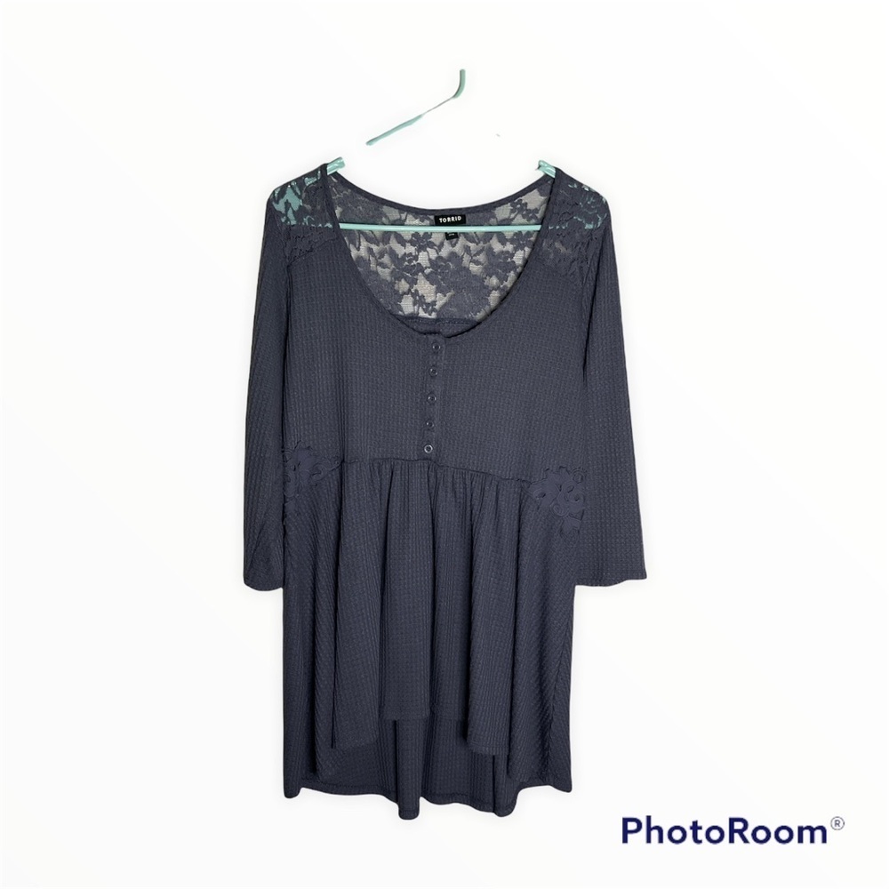 Torrid waffle knit Henley size 0